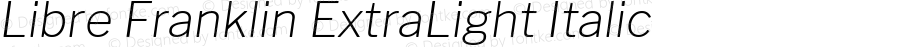 Libre Franklin ExtraLight Italic