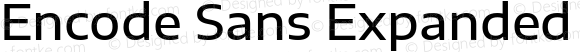 Encode Sans Expanded Medium