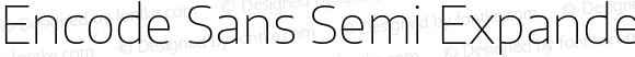 Encode Sans Semi Expanded Thin