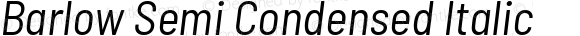 Barlow Semi Condensed Italic
