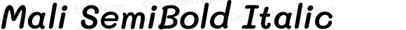 Mali SemiBold Italic