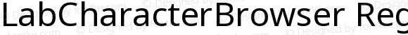 LabCharacterBrowser Regular