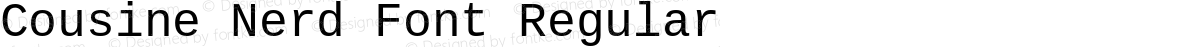 Cousine Nerd Font Regular