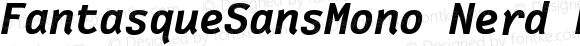 FantasqueSansMono Nerd Font Mono Bold Italic