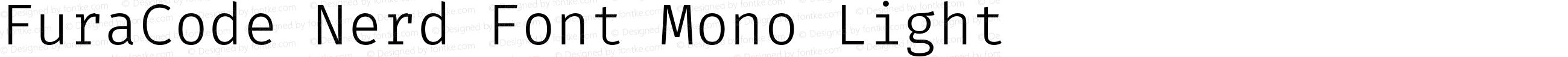 FuraCode Nerd Font Mono Light