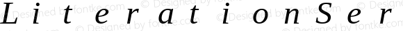 LiterationSerif Nerd Font Mono Italic