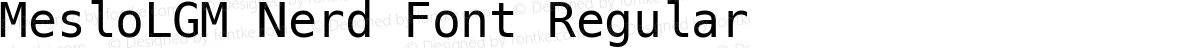 MesloLGM Nerd Font Regular