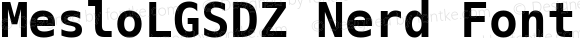 Meslo LG S DZ Bold Nerd Font Complete