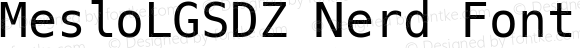 Meslo LG S DZ Regular Nerd Font Complete