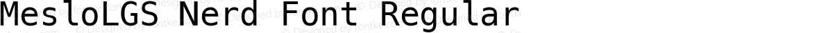 MesloLGS Nerd Font Regular