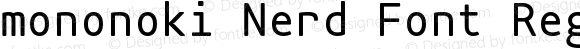 mononoki Nerd Font Regular