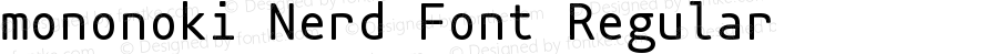 mononoki-Regular Nerd Font Complete