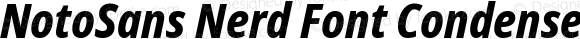 NotoSans Nerd Font Condensed ExtraBold Italic