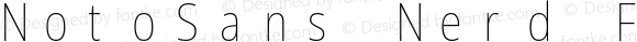 NotoSans Nerd Font Mono Condensed Thin