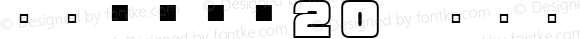 FC数字書体20 Regular Version 001.11
