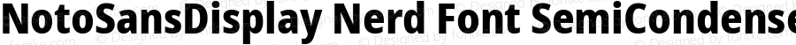 NotoSansDisplay Nerd Font SemiCondensed ExtraBold