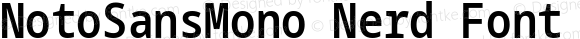 NotoSansMono Nerd Font Condensed SemiBold