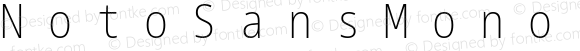NotoSansMono Nerd Font Mono ExtraCondensed ExtraLight