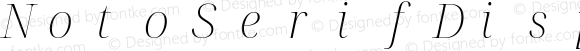 Noto Serif Display ExtraLight Italic Nerd Font Complete Mono