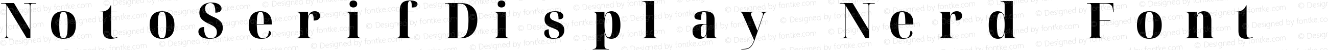 NotoSerifDisplay Nerd Font Mono SemiCondensed ExtraBold