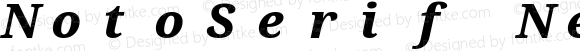 Noto Serif ExtraBold Italic Nerd Font Complete Mono