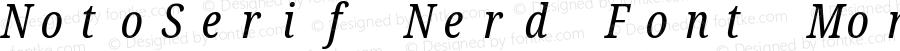 NotoSerif Nerd Font Mono ExtraCondensed Italic