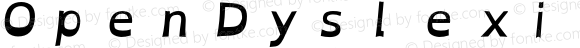OpenDyslexic Nerd Font Mono Bold Italic