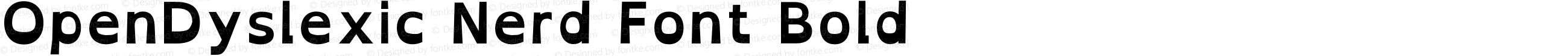 OpenDyslexic Bold Nerd Font Complete