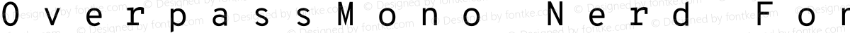 OverpassMono Nerd Font Mono Regular