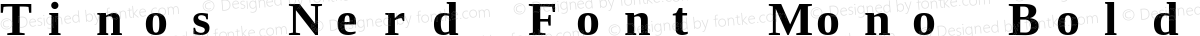 Tinos Nerd Font Mono Bold