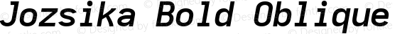 Jozsika Bold Oblique 2.1.0