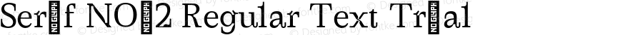 Serif NO02 Regular Text Trial