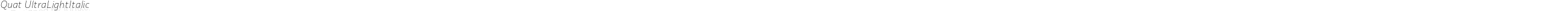 Quat UltraLightItalic