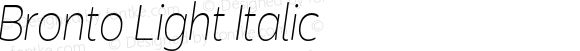 Bronto Light Italic