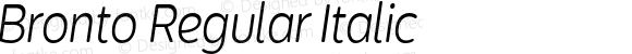 Bronto Regular Italic