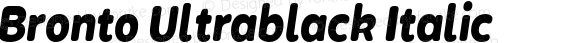 Bronto Ultrablack Italic