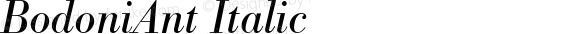 BodoniAnt Italic