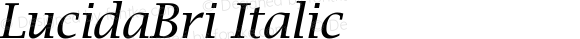 LucidaBri Italic