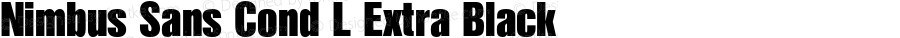 Nimbus Sans Cond L Extra Black Version 1.000;PS 1.00;hotconv 1.0.57;makeotf.lib2.0.21895