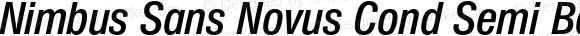 Nimbus Sans Novus Cond Semi Bold Italic