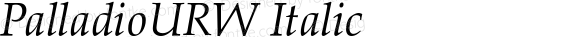 PalladioURW Italic