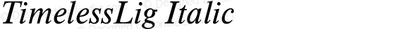 TimelessLig Italic