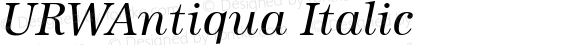 URWAntiqua Italic