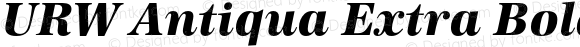 URW Antiqua Extra Bold Italic