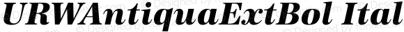 URWAntiquaExtBol Italic