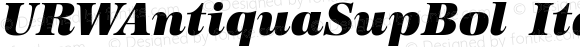 URWAntiquaSupBol Italic