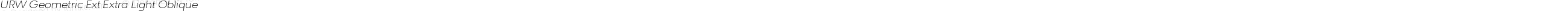 URW Geometric Ext Extra Light Oblique