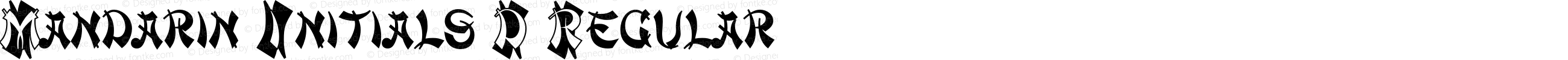 Mandarin Initials D Regular