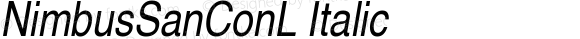 NimbusSanConL Italic