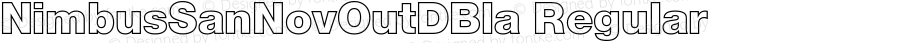 NimbusSanNovOutDBla Regular Version 1.00